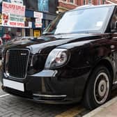 The first electric taxi  in Wigan Credit: Steven McClymont via LDRS