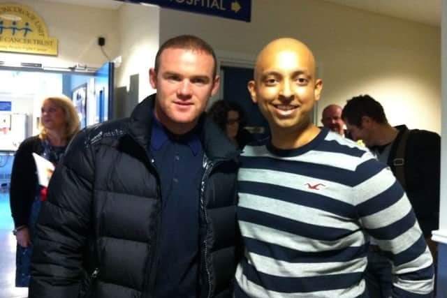 Mahesh Vara with Wayne Rooney