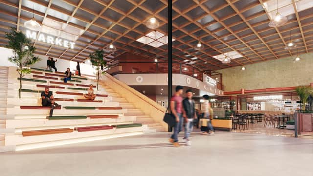 CGI of new market in Spindles. Photo: Oldham council