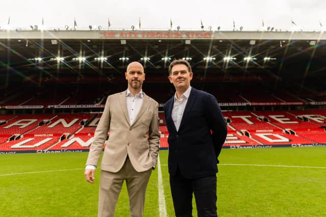 Erik ten Hag and John Murtough. Credit: Getty.