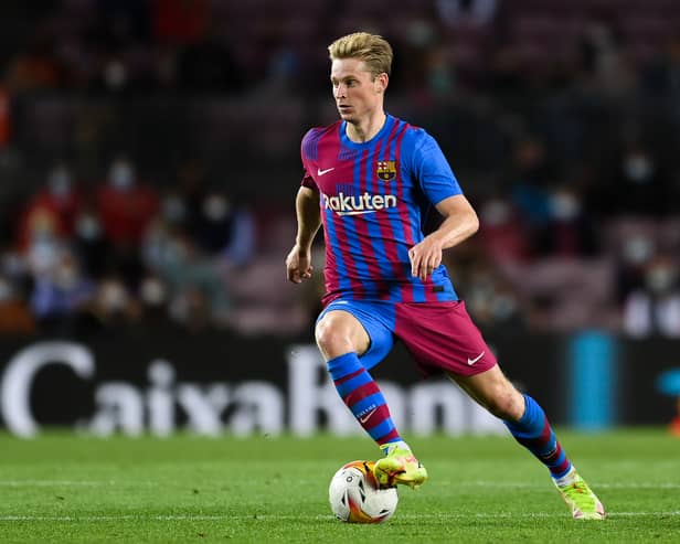 Frenkie De Jong is rumoured to be United’s main target in the market. Credit: Getty.