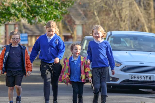 It is hoped the introduction of School Streets will mean more children walking, cycling or scooting to lessons. Photo: Nick Harrison