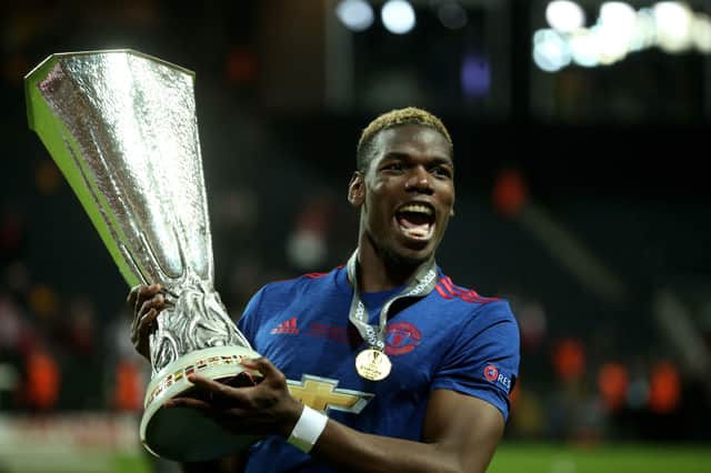 Pogba won the Europa League and League Cup during his second spell at United. Credit: Getty. 