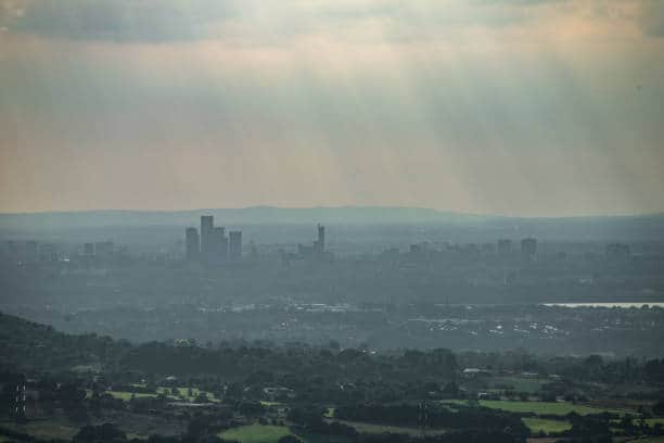 Sunbeams over Manchester (Pic: Getty/SOPA)