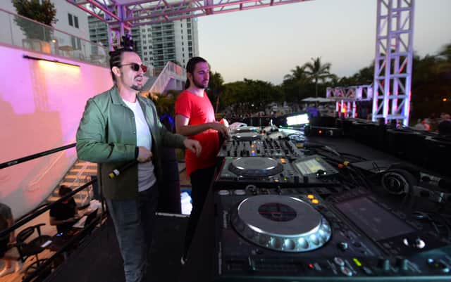Dimitri Vegas and Like Mike perform at the SiriusXM Music Lounge at 1 Hotel South Beach 
