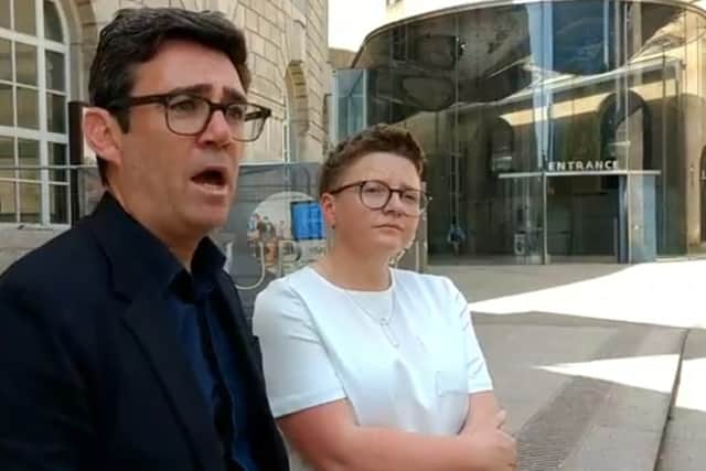 Mayor Andy Burnham and city council leader Bev Craig have spoken out about the HS2 plans Credit: LDRS