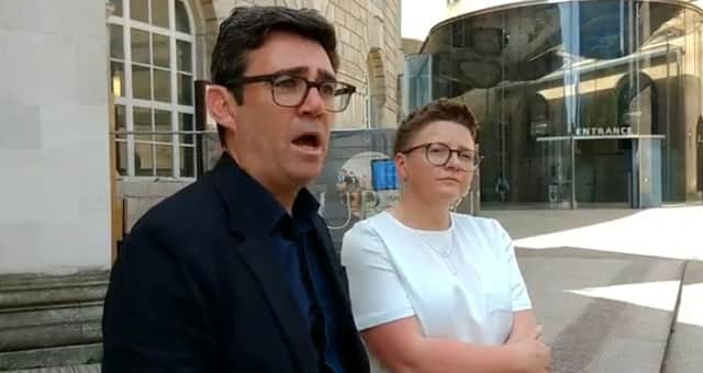 Mayor Andy Burnham and city council leader Bev Craig have spoken out about the HS2 plans Credit: LDRS