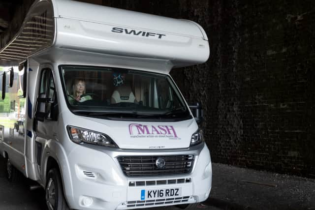 The MASH outreach van. Photo credit: Liz Henson Photography