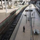 The national rail strike meant a fraction of the normal timetable was running. Photo: Oli Scarff/AFP via Getty Images