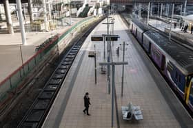 The national rail strike meant a fraction of the normal timetable was running. Photo: Oli Scarff/AFP via Getty Images
