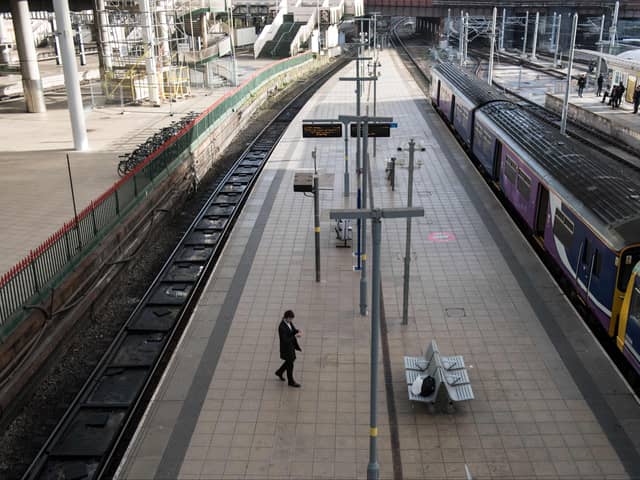 The national rail strike meant a fraction of the normal timetable was running. Photo: Oli Scarff/AFP via Getty Images