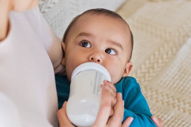 The vouchers can be used to buy milk and infant formula. Photo: AdobeStock