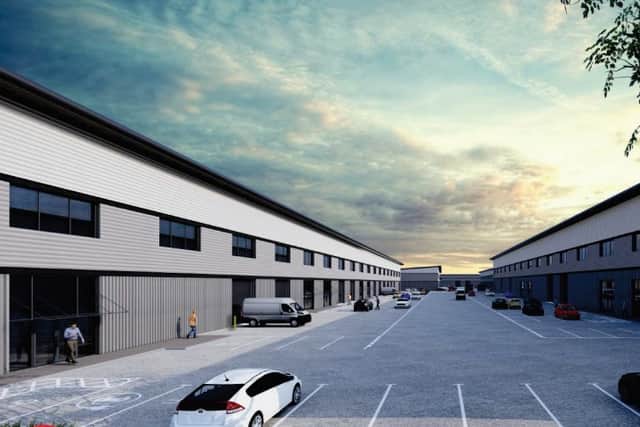 CGI of proposed redevelopment of Vauxhall Industrial Estate, in South Reddish, Stockport. Credit: C4 Projects.