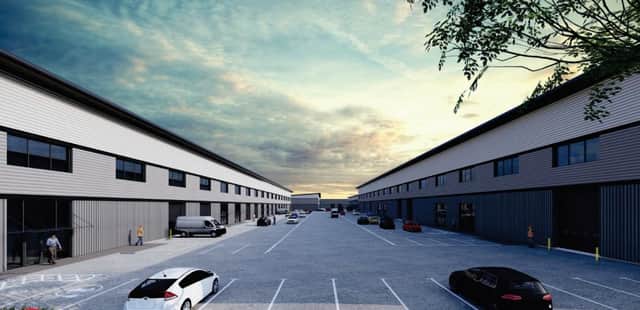 CGI of proposed redevelopment of Vauxhall Industrial Estate, in South Reddish, Stockport. Credit: C4 Projects.