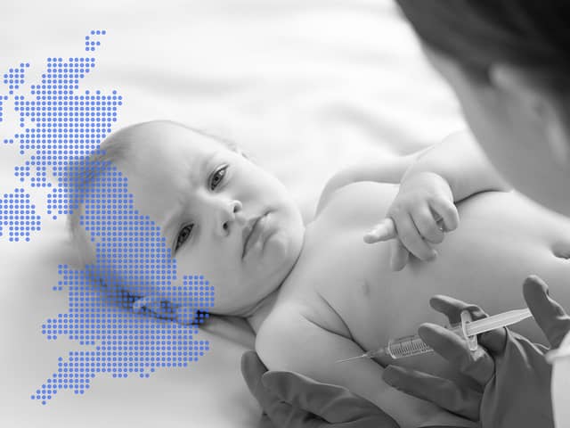 Polio vaccination rates vary across the UK