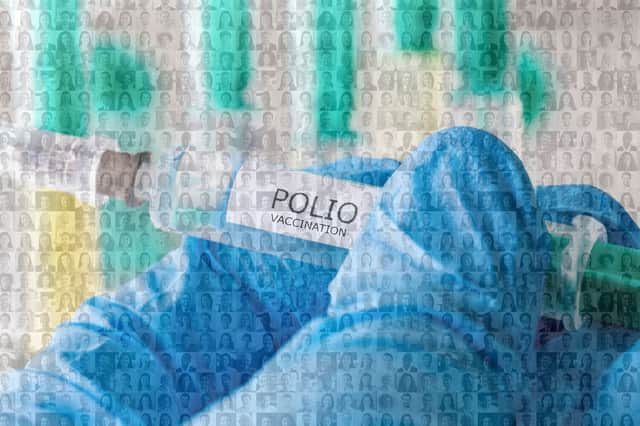 The polio vaccine is part of the NHS routine childhood vaccination schedule