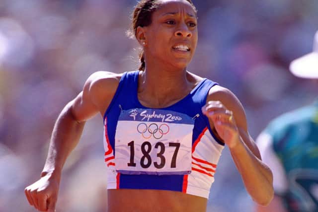 Diane Modahl running for Great Britain at the Sydney 2000 Olympic Games. Photo: Clive Brunskill/Allsport for Getty Images