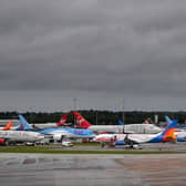 Data has revealed the punctuality rates for airlines at Manchester Airport between January and April this year. Photo: Anthony Devlin / AFP via Getty Images