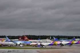 Data has revealed the punctuality rates for airlines at Manchester Airport between January and April this year. Photo: Anthony Devlin / AFP via Getty Images