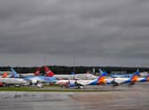 Data has revealed the punctuality rates for airlines at Manchester Airport between January and April this year. Photo: Anthony Devlin / AFP via Getty Images