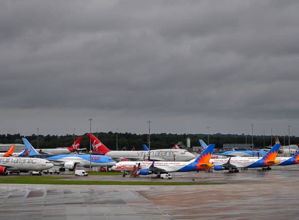 <p>Data has revealed the punctuality rates for airlines at Manchester Airport between January and April this year. Photo: Anthony Devlin / AFP via Getty Images</p>