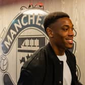 Anthony Martial was back at Carrington as Manchester United’s pre-season training begins. credit: Getty.
