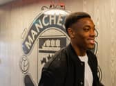 Anthony Martial was back at Carrington as Manchester United’s pre-season training begins. credit: Getty.