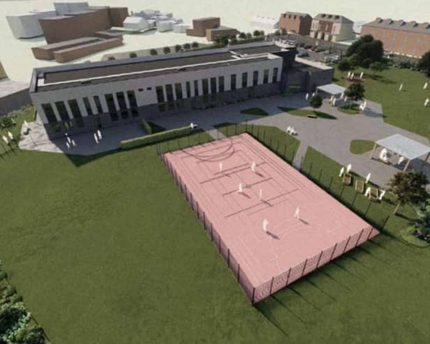 A computer-generated image of how the new school in Bury could look