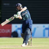 Jos Buttler of England bats during the 3rd One Day International between Netherlands and England at VRA Cricket Ground on June 22, 2022 in Amstelveen