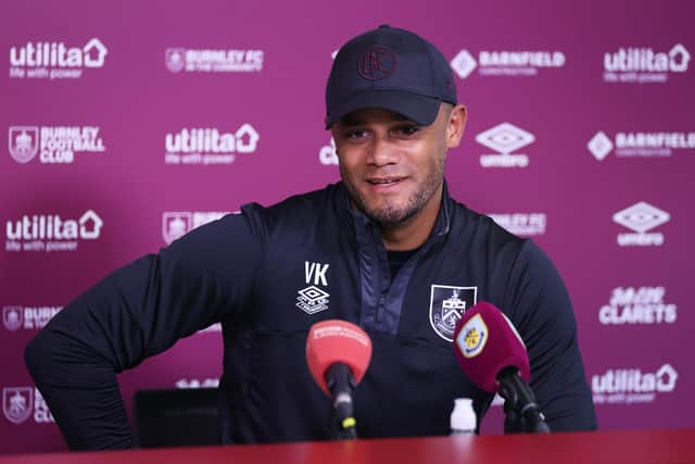 Vincent Kompany was appointed Burnley manager in June. Credit: Getty.