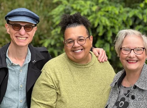 <p>Manchester Green Party councillors (left to right) Rob Nunney, Ekua Bayunu and Astrid Johnson. Credit: Green Party</p>