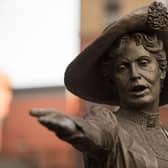 The Emmeline Pankhurst statue in Manchester. Photo: AFP via Getty Images