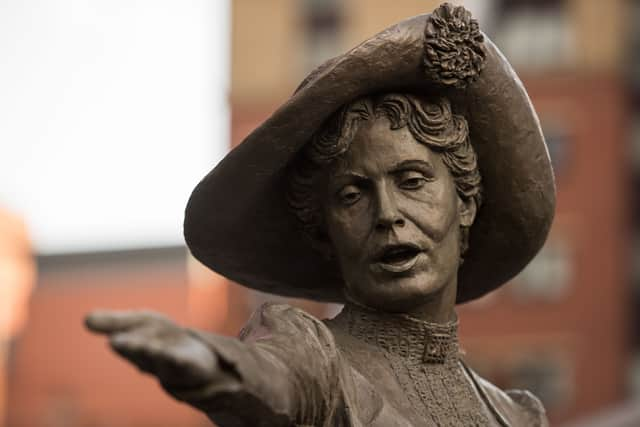 The Emmeline Pankhurst statue in Manchester. Photo: AFP via Getty Images