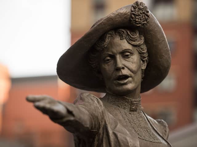 The Emmeline Pankhurst statue in Manchester. Photo: AFP via Getty Images