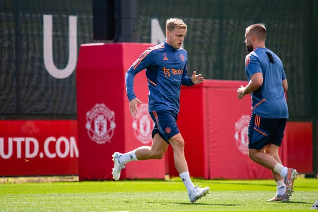 Donny van de Beek returned after his loan spell with Everton last season. Credit: Getty.