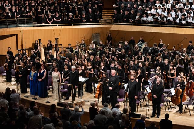 Chetham’s Symphony Orchestra playing at the Bridgewater Hall in 2019. Photo: Sara Porter