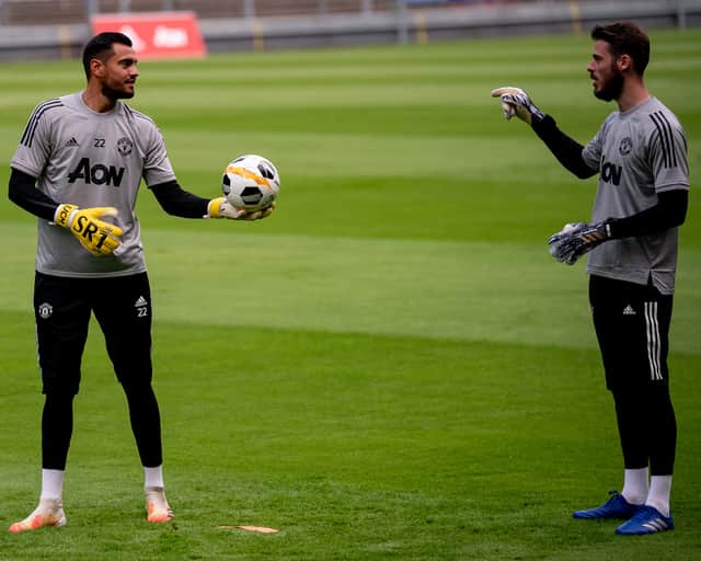 Romero played back-up to De Gea during his six years at Old Trafford. Credit: Getty.