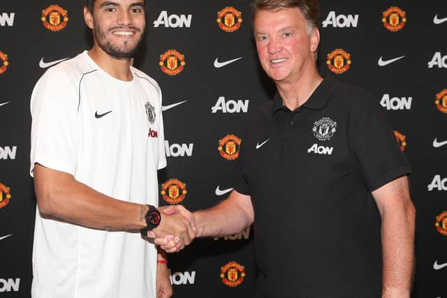 Sergio Romero was signed by another Dutch manager, Louis van Gaal, in 2015. Credit: Getty.
