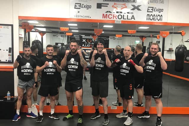 Veterans on the BoxWise programme at Fox ABC in Oldham
