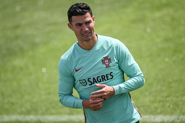 Cristiano Ronaldo did not return to training on Monday. Credit: Getty.