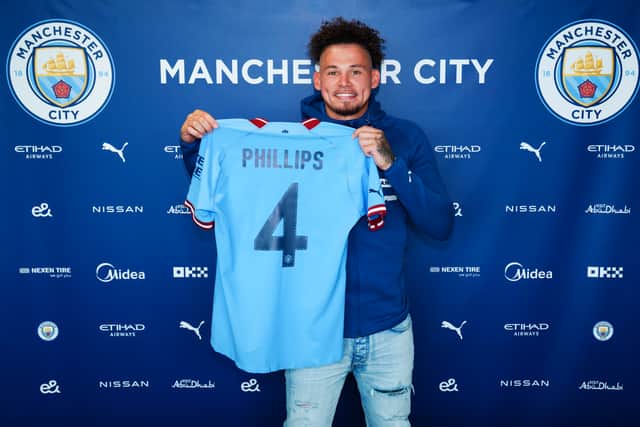 Phillips will wear the No.4 jersey for Man City.