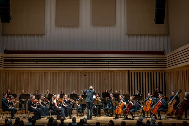Gabor conducting the Manchester Camerata
