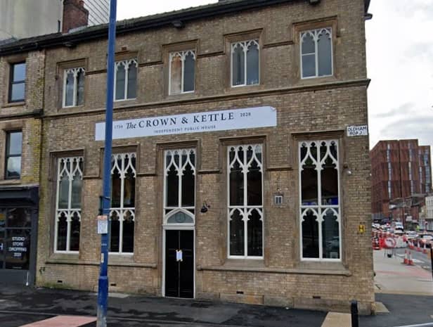 The building that houses the Crown and Kettle is up for sale  