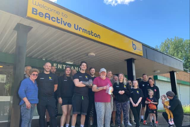 The official unveiling of the renamed BeActive Urmston leisure centre