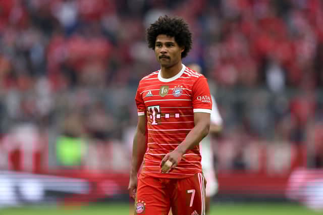 Serge Gnabry has been linked with a move to the Etihad. Credit: Getty.