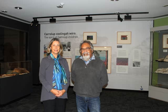 Michelle Broun and Ezzard Flowers at John Curtin Gallery in Perth