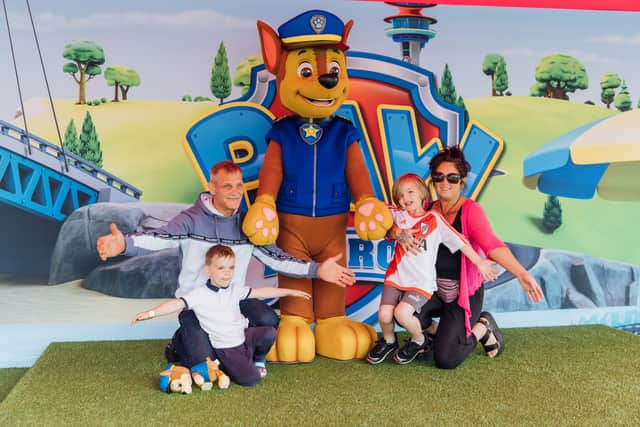 Family enjoying a day out at The Nickelodeon Experience, in Edinburgh.(Photo credit should read: Mark Runnacles/PA Wire)
