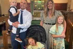Ellissa Dodd (in the middle) with dad Jack, mum Liz and siblings Charlie and Sophia