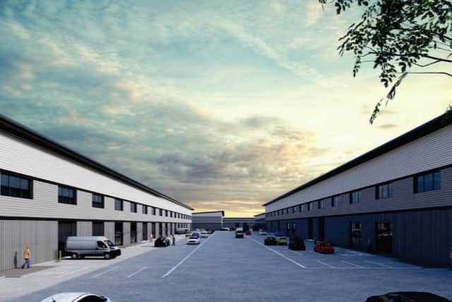 A CGI image of the proposed redevelopment of Vauxhall Industrial Estate, in South Reddish, Stockport. Credit: C4 Projects