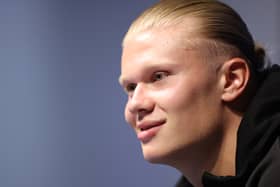 Erling Haaland was among those at training on Monday. Credit: Getty.
